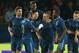 PARIS, FRANCE - OCTOBER 11: Franck Ribery of France is congratulated by team mates after scoring the first goal from a penalty during the International Friendly match between France and Australia at Parc des Princes on October 11, 2013 in Paris, France.