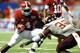 ATLANTA, GA - AUGUST 31: T.J. Yeldon #4 of the Alabama Crimson Tide against Josh Trimble #32 of the Virginia Tech Hokies at Georgia Dome on August 31, 2013 in Atlanta, Georgia. (Photo by Kevin C. Cox/Getty Images)