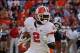 Nov 2, 2013; Charlottesville, VA, USA; Clemson Tigers wide receiver Sammy Watkins (2) runs with the ball against the Virginia Cavaliers at Scott Stadium. Mandatory Credit: Geoff Burke-USA TODAY Sports