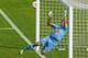 NAPIER, NEW ZEALAND - OCTOBER 27: Glen Moss of the Phoenix makes a save during the round three A-League match between Wellington Phoenix and the Newcastle Jets at McLean Park on October 27, 2013 in Napier, New Zealand. (Photo by Hagen Hopkins/Getty Imag