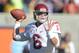 Nov 9, 2013; Berkeley, CA, USA; Southern California Trojans quarterback Cody Kessler (6) throws a pass against the California Golden Bears at Memorial Stadium. Mandatory Credit: Kirby Lee-USA TODAY Sports