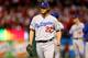 ST LOUIS, MO - OCTOBER 18: Pitcher Clayton Kershaw #22 of the Los Angeles Dodgers is pulled in the fifth inning against the St. Louis Cardinals in Game Six of the National League Championship Series at Busch Stadium on October 18, 2013 in St Louis, Misso