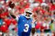 JACKSONVILLE, FL - NOVEMBER 02: Tyler Murphy #3 of the Florida Gators attempts a pass during the game against the Georgia Bulldogs at EverBank Field on November 2, 2013 in Jacksonville, Florida. (Photo by Sam Greenwood/Getty Images)