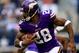 ARLINGTON, TX - NOVEMBER 03: Running back Adrian Peterson #28 of the Minnesota Vikings carries the ball during the game against the Dallas Cowboys at Cowboys Stadium on November 3, 2013 in Arlington, Texas. (Photo by Jamie Squire/Getty Images)