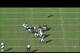 Two D-linemen overwhelmed three interior blockers.