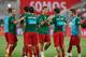 FARO, PORTUGAL - AUGUST 14: Cristiano Ronaldo (3dR) of Portugal cheers his teammates as Fabio Coentrao (R) after their warming up prior to start the International Friendly match between Portugal and Netherlands at Estadio Algarve on August 14, 2013 in Far