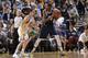 OAKLAND, CA - APRIL 11: Klay Thompson #11 of the Golden State Warriors plays defense against Kevin Durant #35 of the Oklahoma City Thunder on April 11, 2013 at Oracle Arena in Oakland, California. NOTE TO USER: User expressly acknowledges and agrees that,