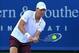 Aug 17, 2013; Cincinnati, OH, USA; Tomas Berdych (CZE) plays in a match against Rafael Nadal (ESP) (not pictured) at the Western & Southern Open at the Lindner Family Tennis Center. Mandatory Credit: Pat Lovell-USA TODAY Sports