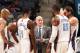 CHARLOTTE, NC - NOVEMBER 11: Steve Clifford, Head Coach of the Charlotte Bobcats consults with his team during the game against the Atlanta Hawks at the Time Warner Cable Arena on November 11, 2013 in Charlotte, North Carolina. NOTE TO USER: User expres
