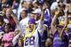 ARLINGTON, TX - NOVEMBER 3: Fans of the Minnesota Vikings cheer after the Vikings scored a touchdown against the Dallas Cowboys at AT&T Stadium on November 3, 2013 in Arlington, Texas. The Cowboys defeated the Vikings 27-23. (Photo by Wesley Hitt/Gett
