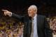 OAKLAND, CA - MAY 2: Head Coach George Karl of the Denver Nuggets instructs his players against the Golden State Warriors in Game Six of the Western Conference Quarterfinals during the 2013 NBA Playoffs on May 2, 2013 at Oracle Arena in Oakland, Californi