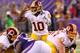 MINNEAPOLIS, MN - NOVEMBER 7: Robert Griffin III #10 of the Washington Redskins calls a play against the Minnesota Vikings on November 7, 2013 at Mall of America Field at the Hubert Humphrey Metrodome in Minneapolis, Minnesota. (Photo by Adam Bettcher/Ge