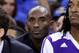 OAKLAND, CA - OCTOBER 30: Kobe Bryant #24 of the Los Angeles Lakers sits on the bench during their game against the Golden State Warriors at ORACLE Arena on October 30, 2013 in Oakland, California. NOTE TO USER: User expressly acknowledges and agrees th