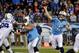 NASHVILLE, TN - NOVEMBER 14: Quarterback Ryan Fitzpatrick #4 of the Tennessee Titans throws a pass over Ricky Jean Francois #99 of the Indianapolis Colts at LP Field on November 14, 2013 in Nashville, Tennessee. (Photo by Frederick Breedon/Getty Images)