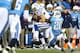 NASHVILLE, TN - NOVEMBER 14: Alterraun Verner #20 of the Tennessee Titans breaks up a pass intended for Griff Whalen #17 of the Indianapolis Colts in the first quarter at LP Field on November 14, 2013 in Nashville, Tennessee. (Photo by Andy Lyons/Gett
