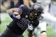 Oct 12, 2013; Seattle, WA, USA; Washington Huskies running back Bishop Sankey (25) carries the ball against the Oregon Ducks during the 1st half at Husky Stadium. Mandatory Credit: Steven Bisig-USA TODAY Sports