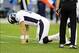 Peyton Manning should never be on the ground.