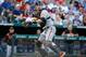 Jul 21, 2013; Arlington, TX, USA; Baltimore Orioles catcher Matt Wieters (32) throws the ball to first base after a strike out during the game against the Texas Rangers at Rangers Ballpark in Arlington. Mandatory Credit: Tim Heitman-USA TODAY Sports
