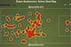 Ibrahimovic's Heat Map vs. Anderlecht