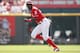 CINCINNATI, OH - SEPTEMBER 28: Brandon Phillips #4 of the Cincinnati Reds runs against the Pittsburgh Pirates at Great American Ball Park on September 28, 2013 in Cincinnati, Ohio. (Photo by John Sommers II/Getty Images)