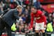 MANCHESTER, ENGLAND - OCTOBER 26: David Moyes the manager of Manchester United talks with Wayne Rooney during the Barclays Premier League match between Manchester United and Stoke City at Old Trafford on October 26, 2013 in Manchester, England. (Photo b