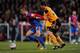 LONDON, ENGLAND - MARCH 05: Kevin Phillips of Crystal Palace battles with Alex Bruce of Hull City during the npower Championship match between Crystal Palace and Hull City at Selhurst Park on March 5, 2013 in London, England. (Photo by Jamie McDonald/Ge