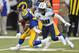 ST. LOUIS, MO - NOVEMBER 3: Zac Stacy #30 of the St. Louis Rams runs against the Tennessee Titans during the third quarter at the Edward Jones Dome on November 3, 2013 in St. Louis, Missouri. (Photo by Michael Thomas/Getty Images)