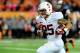 CORVALLIS, OR - OCTOBER 26: Running back Tyler Gaffney #25 of the Stanford Cardinal runs for a 32 yard touchdown during the fourth quarter of the game against the Oregon State Beavers at Reser Stadium on October 26, 2013 in Corvallis, Oregon. Stanford won