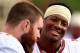 WINSTON SALEM, NC - NOVEMBER 09: Jameis Winston #5 and teammate Bryan Stork #52 of the Florida State Seminoles talk on the sidelines in their victory over the Wake Forest Demon Deacons during their game at BB&T Field on November 9, 2013 in Winston Salem,
