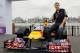 Sebastian Vettel at the proposed Port Imperial Street Circuit in New Jersey.