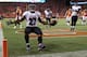 DENVER, CO - SEPTEMBER 5: Ray Rice #27 of the Baltimore Ravens celebrates his touchdown run in the second quarter against the Denver Broncos during the game at Sports Authority Field at Mile High on September 5, 2013 in Denver Colorado. (Photo by Doug Pen