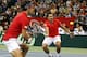 The Serbians could not gain much traction against the nearly unbeatable Czech doubles team.