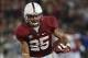 Nov 7, 2013; Stanford, CA, USA; Stanford Cardinal running back Tyler Gaffney (25) carries the ball against the Oregon Ducks during the fourth quarter at Stanford Stadium. The Stanford Cardinal defeated the Oregon Ducks 26-20. Mandatory Credit: Kelley L Co