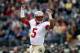 WINSTON SALEM, NC - NOVEMBER 09: Jameis Winston #5 of the Florida State Seminoles celebrates after a touchdown by his team during their game against the Wake Forest Demon Deacons at BB&T Field on November 9, 2013 in Winston Salem, North Carolina. (Photo