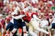 TALLAHASSEE, FL - NOVEMBER 16: Telvin Smith #22 of the Florida State Seminoles sacks Terrel Hunt #10 of the Syracuse Orange during the first half at Doak Campbell Stadium on November 16, 2013 in Tallahassee, Florida. (Photo by Jeff Gammons/Getty Images)