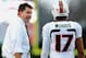 DURHAM, NC - NOVEMBER 16: Coach Al Golden has words for quarterback Stephen Morris #17 of the Miami Hurricanes after Morris was called for a 15-yard personal foul against the Duke Blue Devils during play at Wallace Wade Stadium on November 16, 2013 in Du