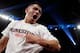 LAS VEGAS, NV - MARCH 30: Brandon Rios calls for a third fight against Mike Alvarado after losing a close decision to Alvarado in their WBO interim junior welterweight championship bout at the Mandalay Bay Events Center on March 30, 2013 in Las Vegas, Ne