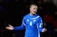 REYKJAVIK, ICELAND - NOVEMBER 15: Ragnar Sigurosson of Iceland in action during the FIFA 2014 World Cup Qualifier Play-off First Leg match between Iceland and Croatia at the Laugardalsvollur stadium on November 15, 2013 in Reykjavik, Iceland. (Photo by