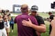 DUBAI, UNITED ARAB EMIRATES - NOVEMBER 17: Henrik Stenson of Sweden is congratulated by Ian Poulter of England after winning the DP World Tour Championship and the Race To Dubai at the DP World Tour Championship, Dubai on the Earth Course at Jumeirah Gol