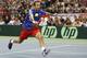 BELGRADE, SERBIA - NOVEMBER 17: Radek Stepanek of Czech Republic plays a forehand during the men's singles match between Dusan Lajovic of Serbia and Radek Stepanek of Czech Republic during day three of the Davis Cup World Group Final between Serbia and Cz