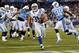 NASHVILLE, TN - NOVEMBER 14: Donald Brown #31 of the Indianapolis Colts scores a touchdown against the Tennessee Titans at LP Field on November 14, 2013 in Nashville, Tennessee. (Photo by Frederick Breedon/Getty Images)