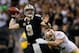 NEW ORLEANS, LA - NOVEMBER 17: Dan Skuta #51 of the San Francisco 49ers pressures Drew Brees #9 of the New Orleans Saints at Mercedes-Benz Superdome on November 17, 2013 in New Orleans, Louisiana. (Photo by Kevin C. Cox/Getty Images)