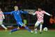 REYKJAVIK, ICELAND - NOVEMBER 15: Ragnar Sigurosson of Iceland battles with Eduardo Da Silva of Croatia during the FIFA 2014 World Cup Qualifier Play-off First Leg match between Iceland and Croatia at the Laugardalsvollur stadium on November 15, 2013 in