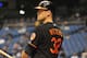 ST. PETERSBURG, FL - SEPTEMBER 20: Catcher Matt Wieters #32 of the Baltimore Orioles sets to bat against the Tampa Bay Rays September 20, 2013 at Tropicana Field in St. Petersburg, Florida. (Photo by Al Messerschmidt/Getty Images)