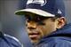 Nov 17, 2013; Seattle, WA, USA; Seattle Seahawks quarterback Russell Wilson (3) stands on the sideline during the fourth quarter against the Minnesota Vikings at CenturyLink Field. Mandatory Credit: Joe Nicholson-USA TODAY Sports