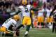 BALTIMORE, MD - OCTOBER 13: Place kicker Mason Crosby #2 of the Green Bay Packers kicks a field goal against the Baltimore Ravens in the first quarter at M&T Bank Stadium on October 13, 2013 in Baltimore, Maryland. (Photo by Patrick Smith/Getty Images)