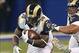 Nov 10, 2013; Indianapolis, IN, USA; St. Louis Rams running back Zac Stacy (30) runs the ball during the first quarter against the Indianapolis Colts at Lucas Oil Stadium. Mandatory Credit: Pat Lovell-USA TODAY Sports