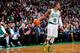 BOSTON, MA - JANUARY 24: Rajon Rondo #9 of the Boston Celtics controls the ball against the New York Knicks on January 24, 2013 at the TD Garden in Boston, Massachusetts. NOTE TO USER: User expressly acknowledges and agrees that, by downloading and or us
