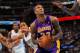 Jordan Hill recorded 18 points, 15 rebounds and three blocks in a loss against the Denver Nuggets. He made all six of his free-throw attempts.