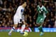 LONDON, ENGLAND - NOVEMBER 18: Giuseppe Rossi of Italy (L) and Solomon Kwambe of Nigeria compete for the ball during the international friendly match between Italy and Nigeria at Craven Cottage on November 18, 2013 in London, England. (Photo by Claudio